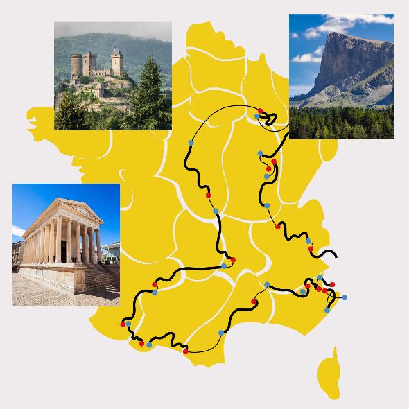  Géographie pour EHPAD et résidences seniors - Le patrimoine du Tour de France 2024